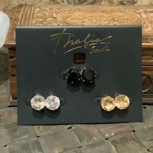 Thalia Sodi 3 Pc Gemstone Earrings